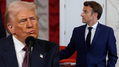 trump, macron