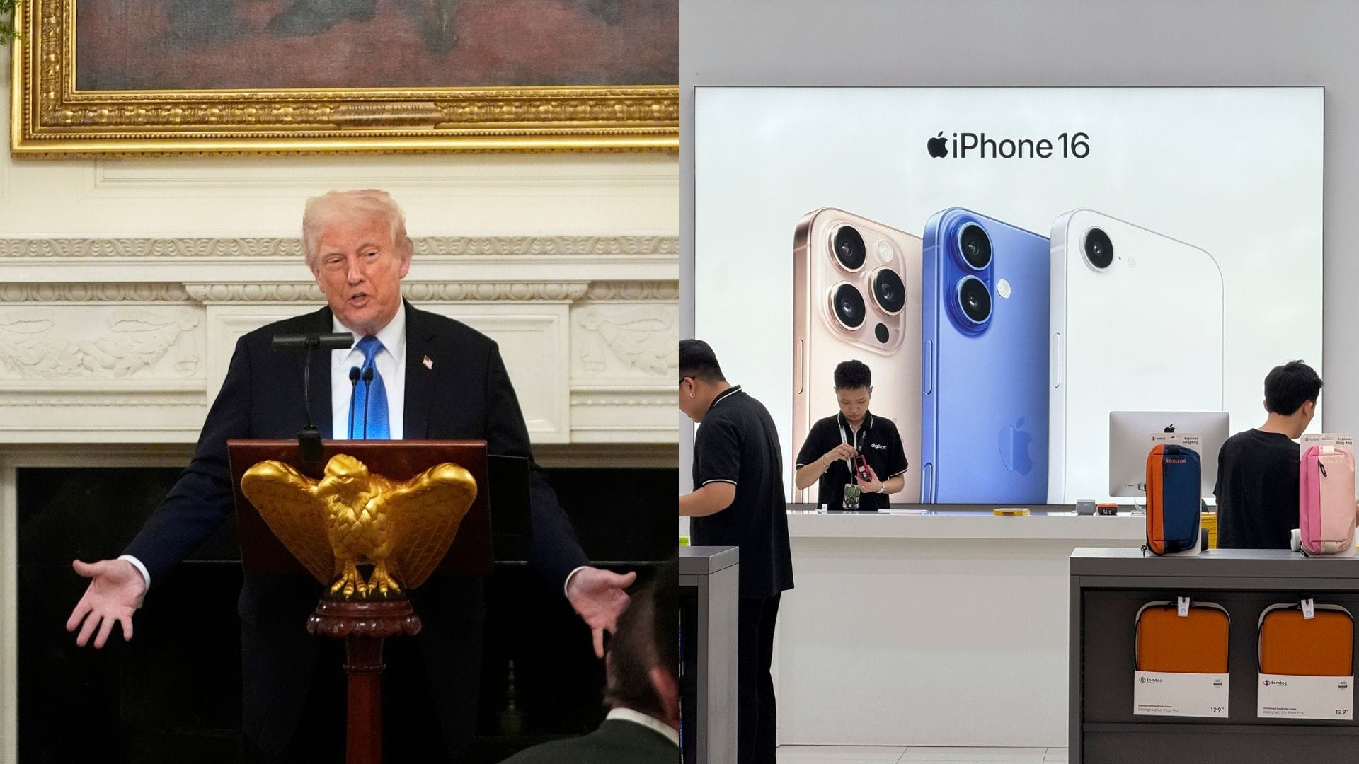 Akcie klesli po nových Trumpových clách