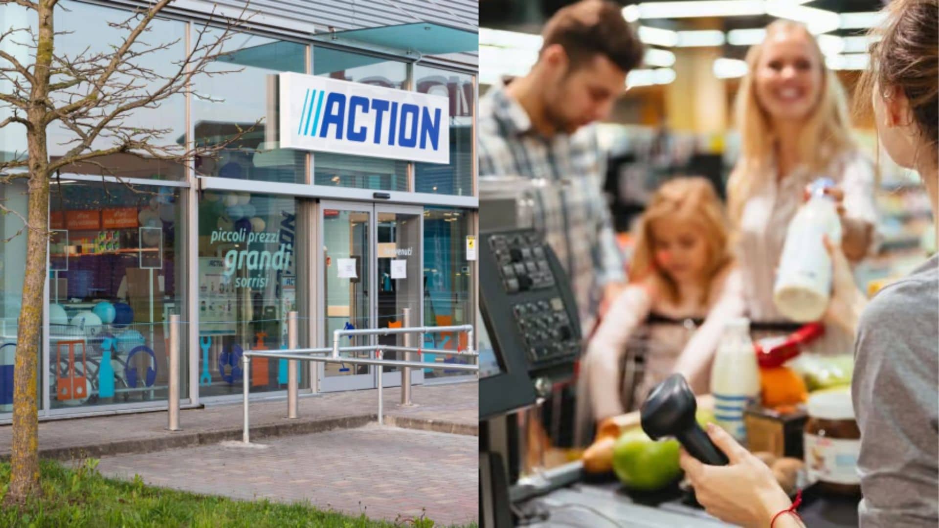 reťazec Action, ľudia v obchode