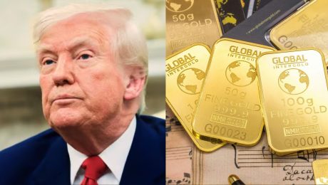 na snimke je trump a zlato