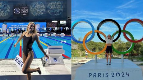 na snimke je Tamara, plavanie