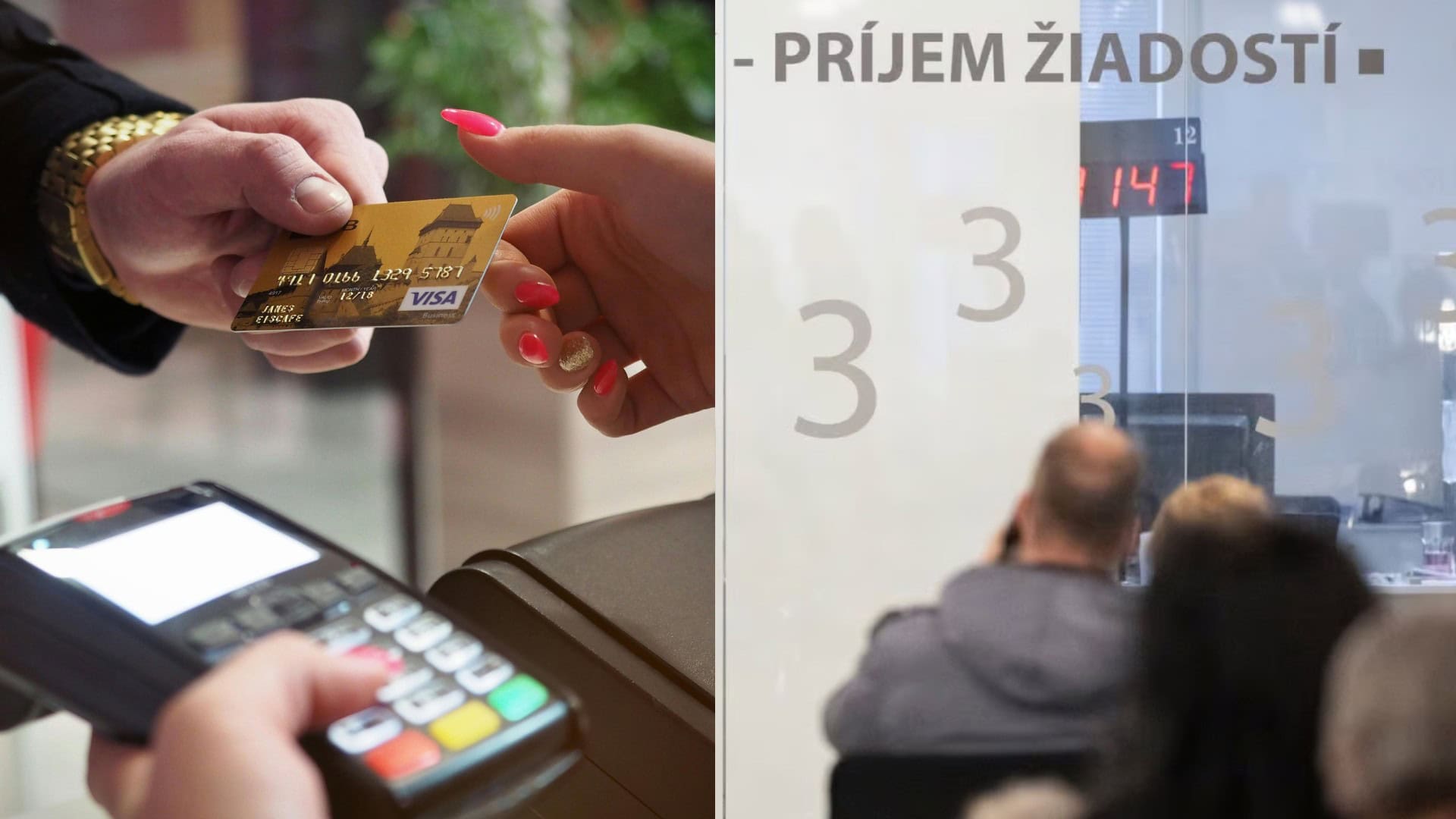 na snimke je banka, platenie,