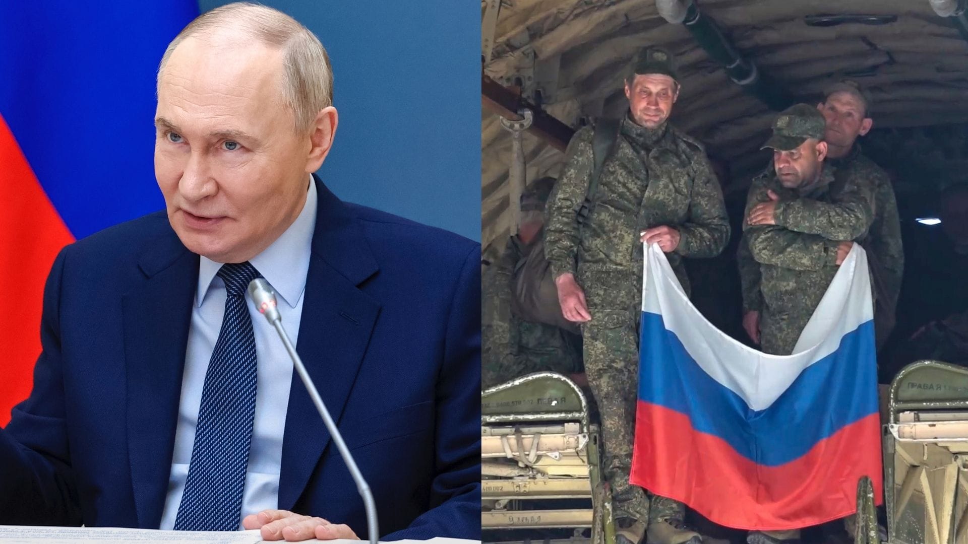 Putin, vojaci, Rusko