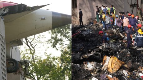 pád lietadla v Indii