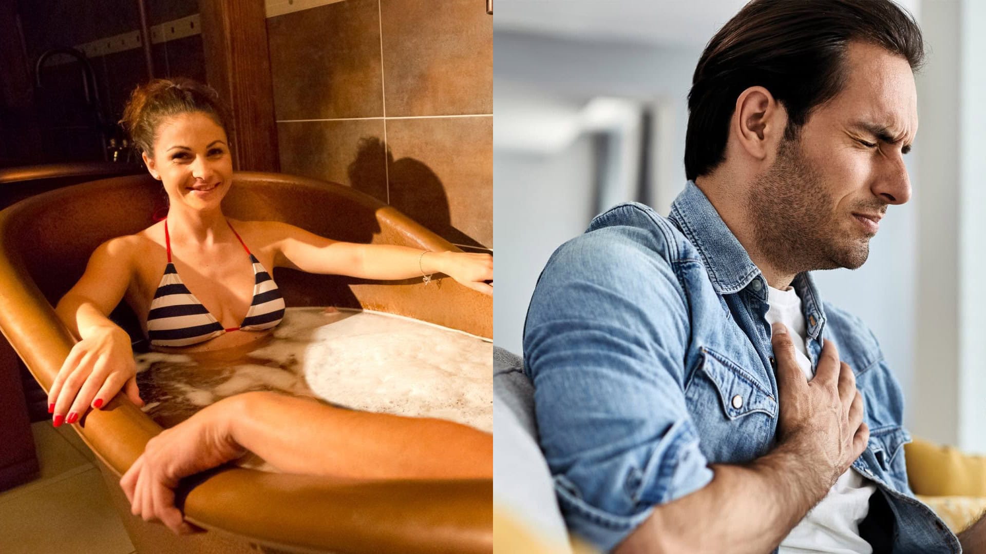 pivný kúpeľ, bolesť