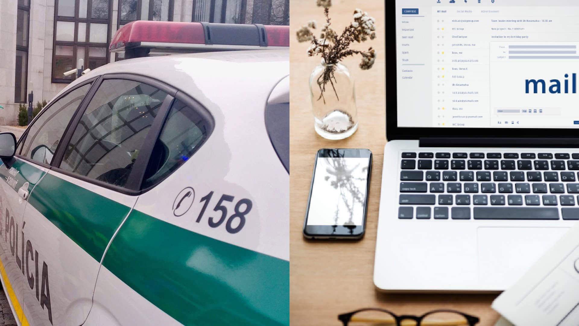 Polícia, podvodné e-maily