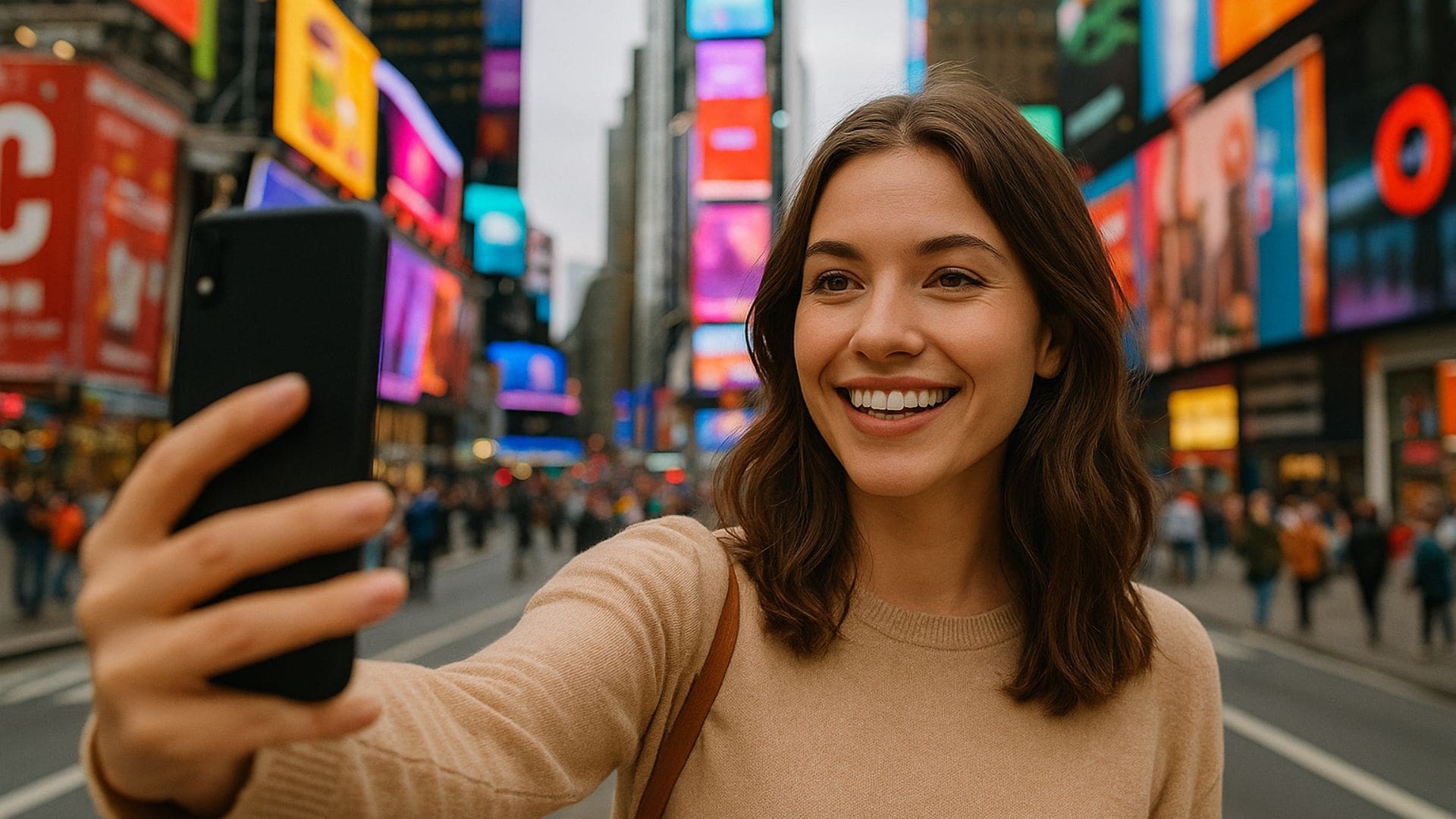 na snimke je zena v ny