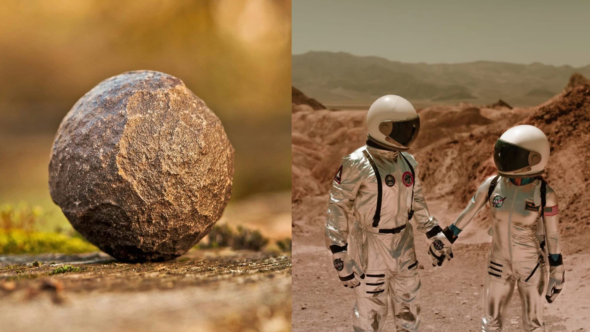 na snimke je meteorit z marsu