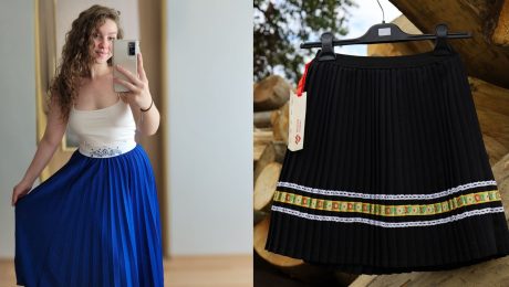 Tatiana vyrába plisované sukne