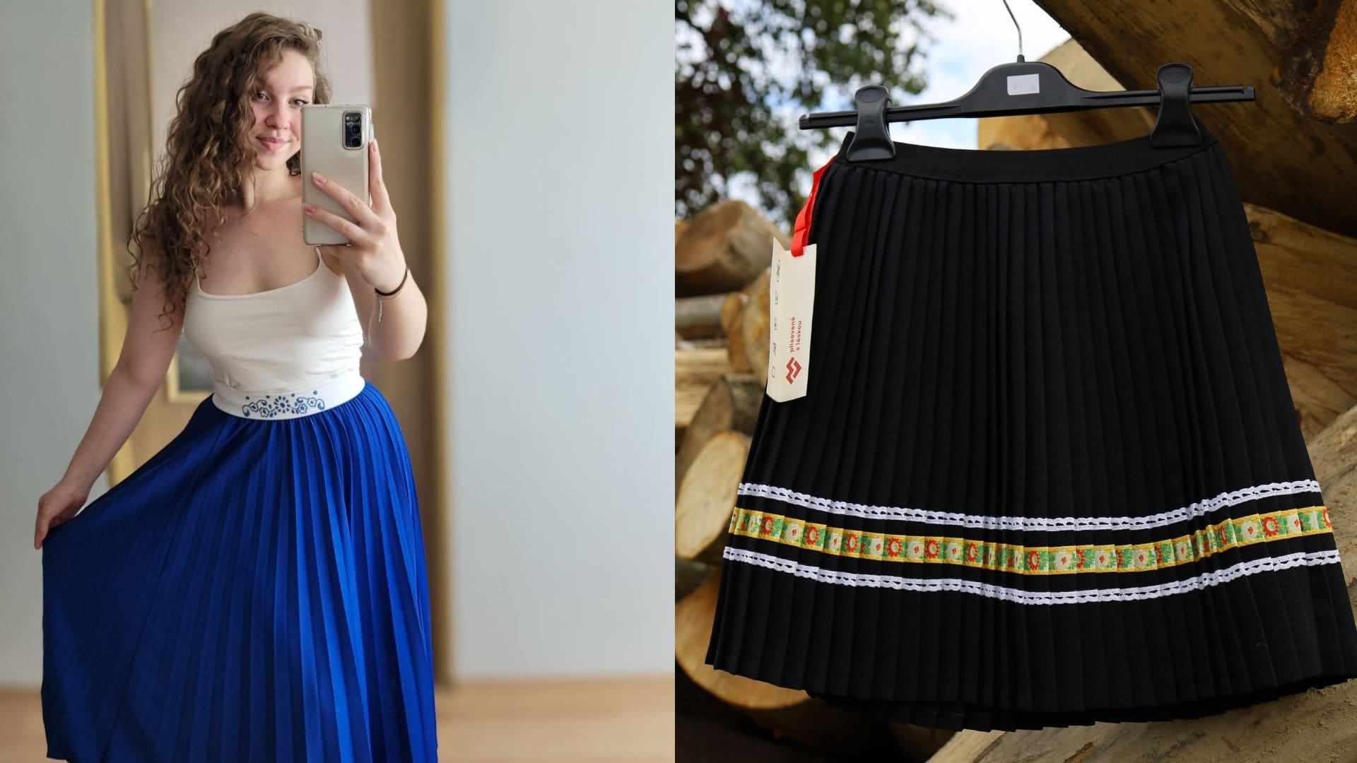 Tatiana vyrába plisované sukne