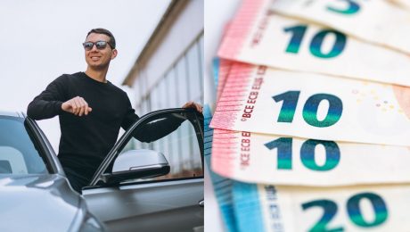 peniaze, auto, peniaze za stieračom
