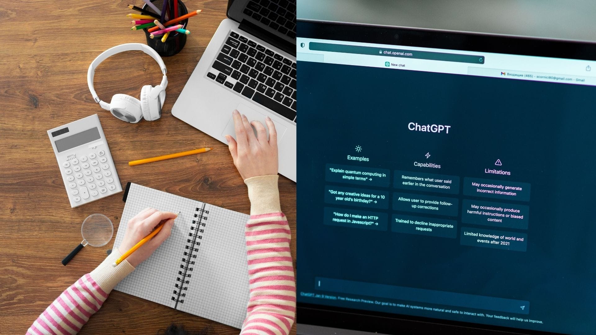 chat GPT poznámky učenie