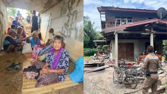 Na snímke zranení v Kambodži a ilustrácia konfliktu na hranici s Thajskom.