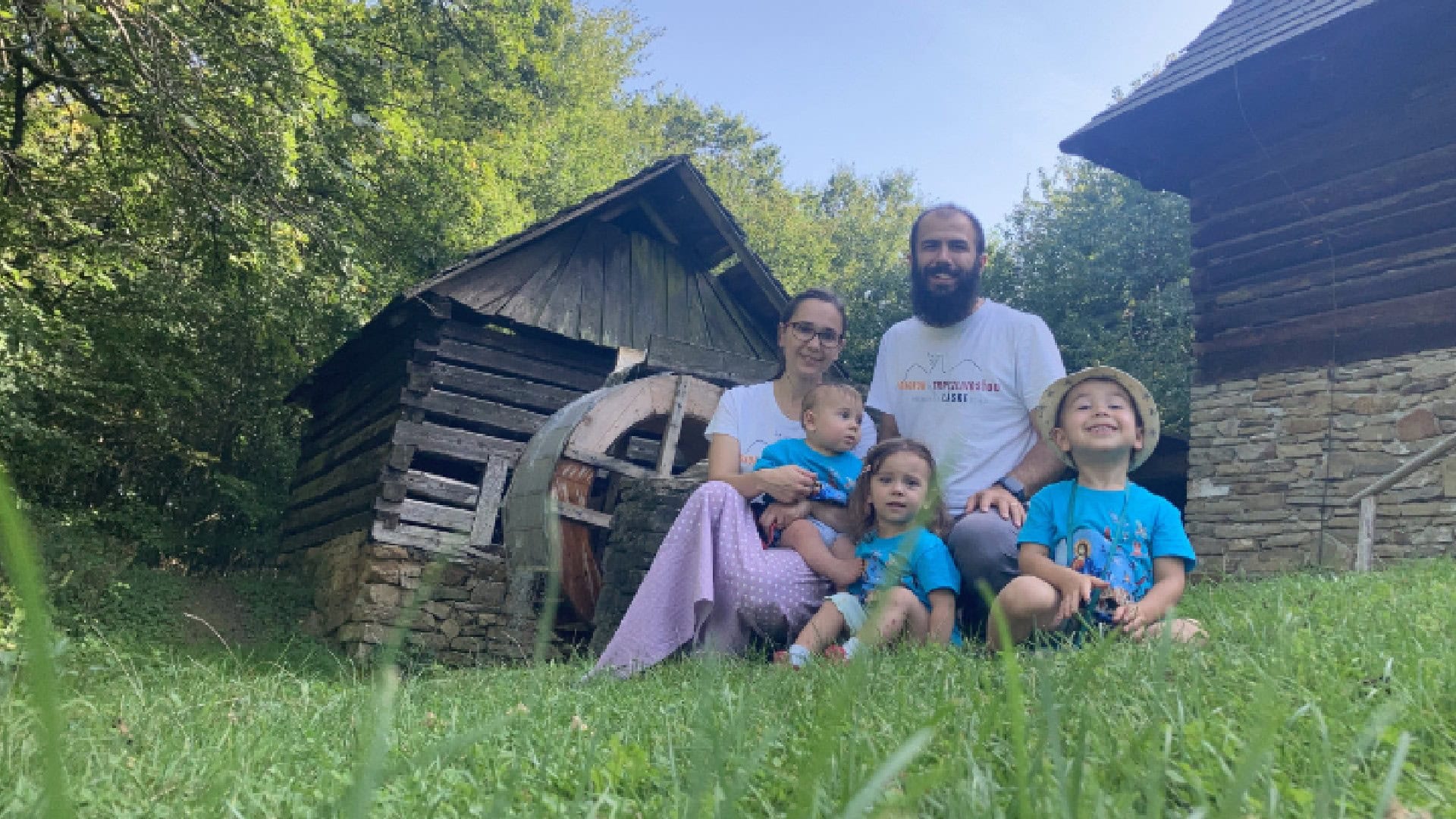 Martin Hálik s rodinou