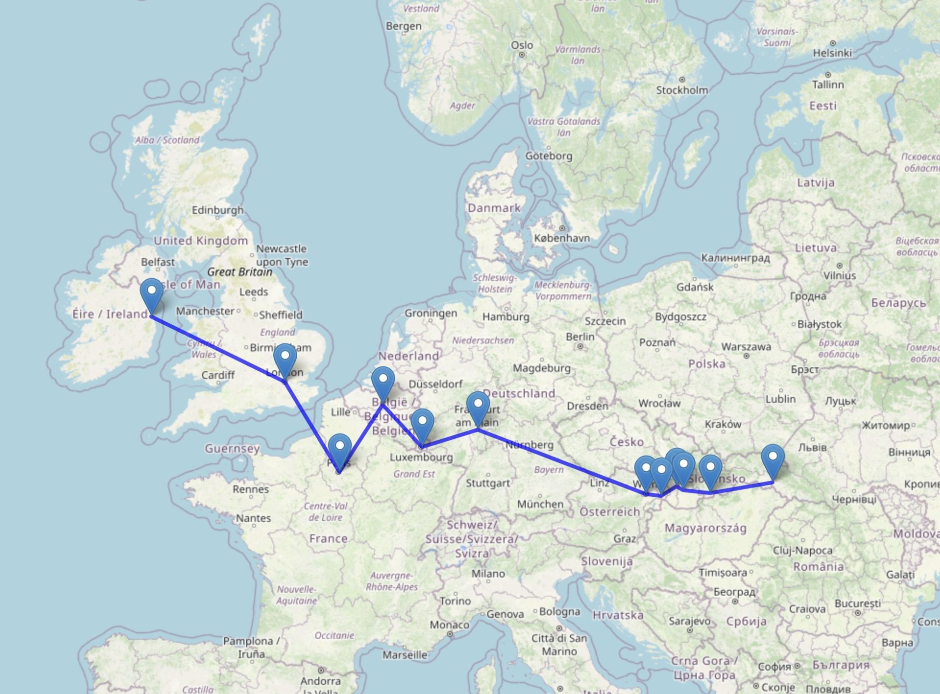 trasa Nialla Kennyho