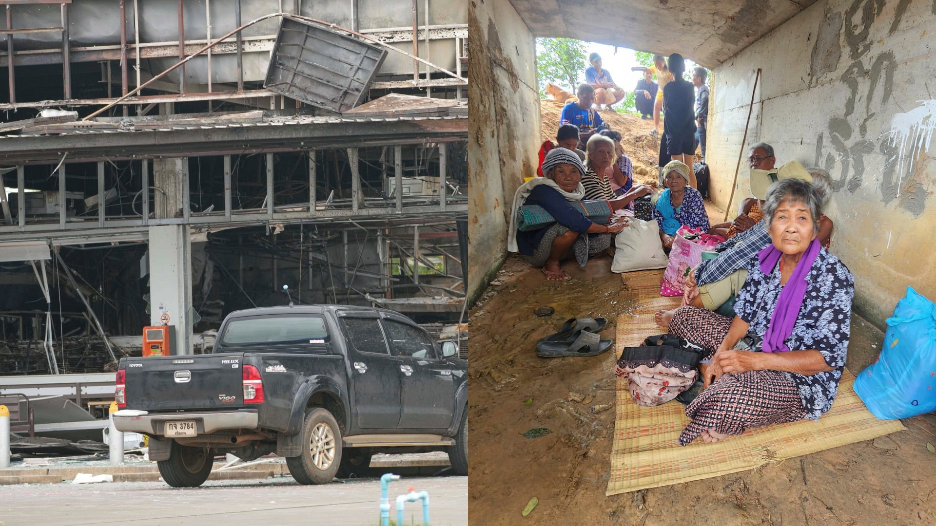 Thajsko, Kambodža, boje