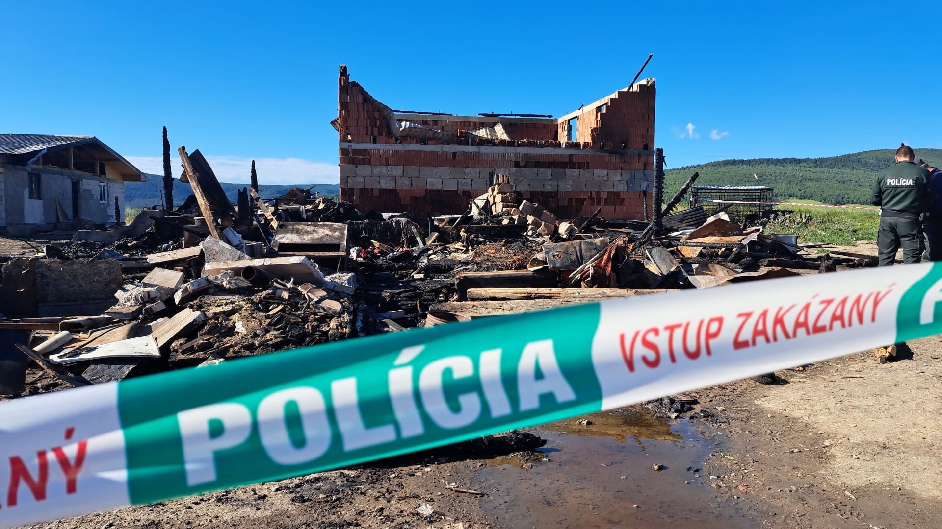 osada, požiar, dom, Spišský Štiavnik