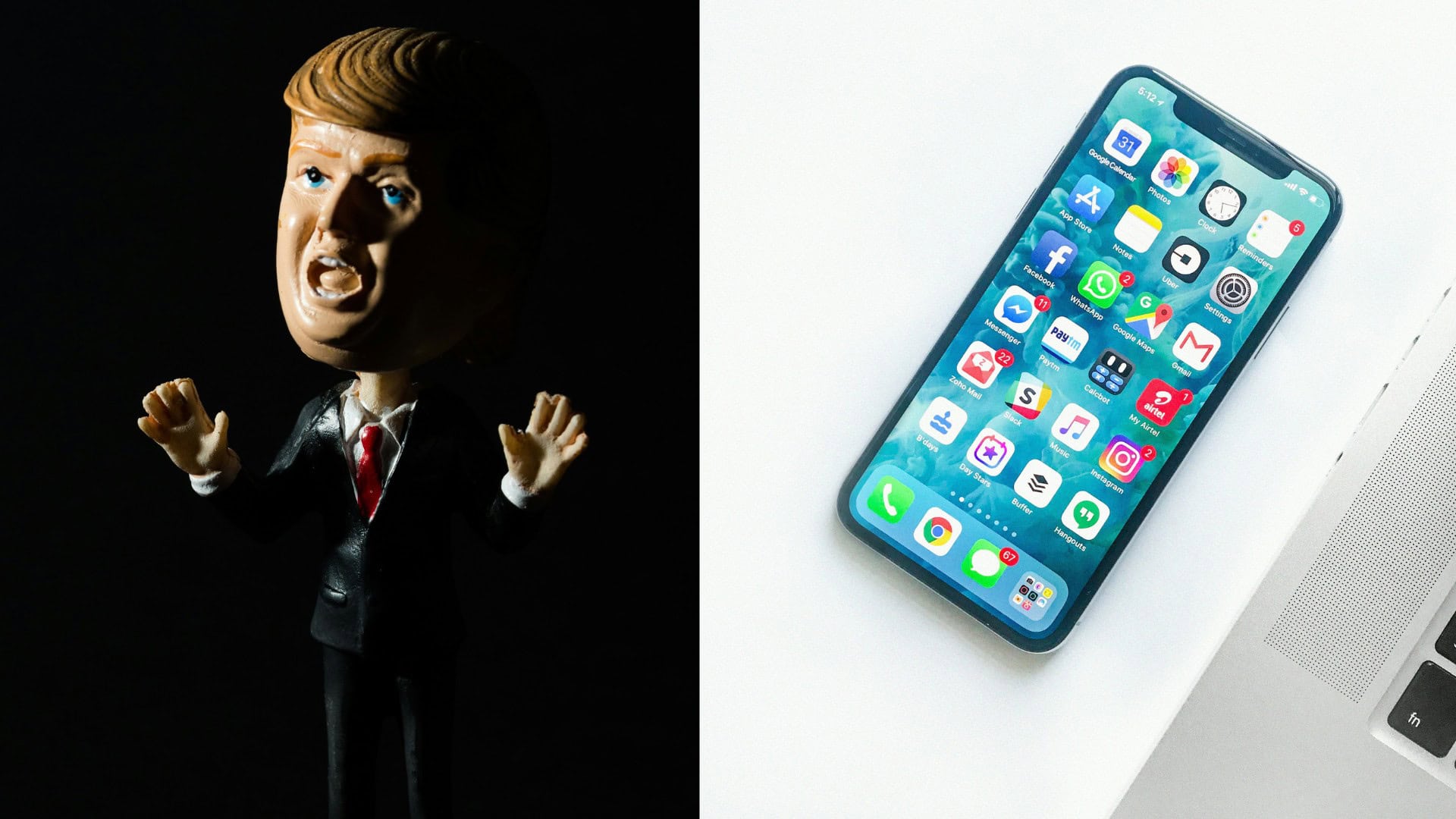 Donald Trump a smartfón