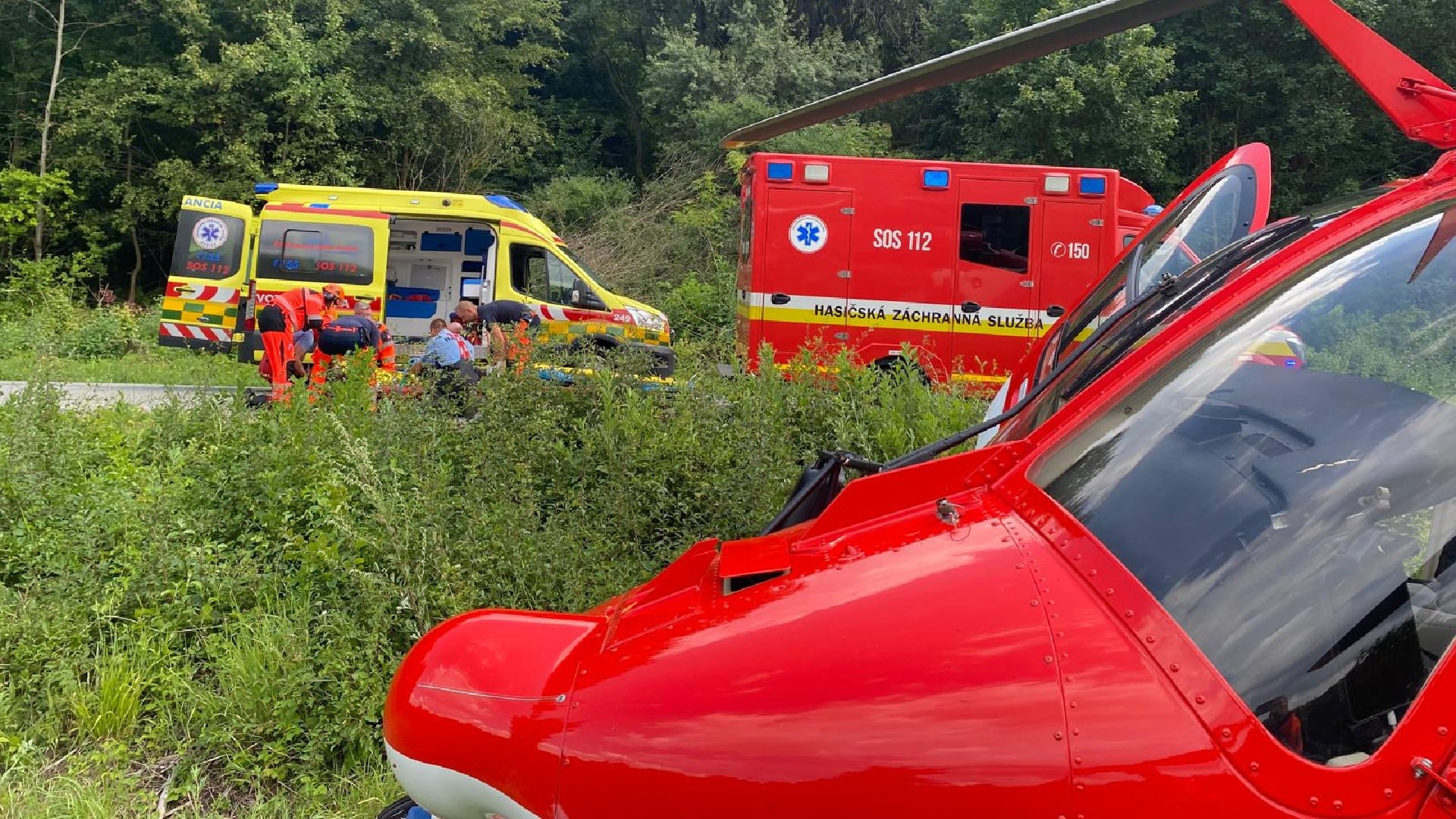 vrtuľník, nehoda Rozhanovce