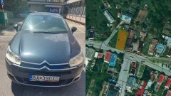 auto na predaj, mapa pozemku