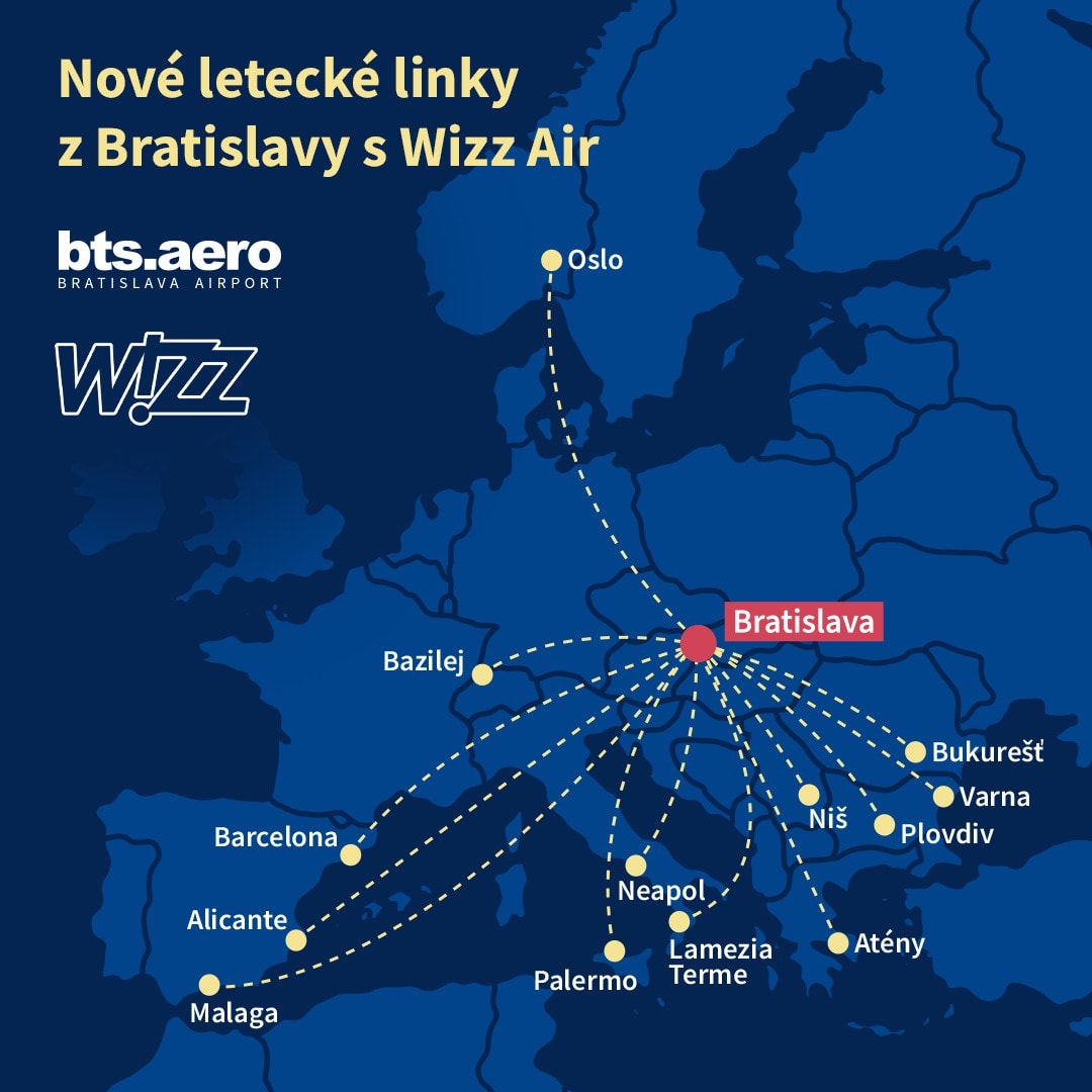 BTS_Wizz_mapa novych liniek