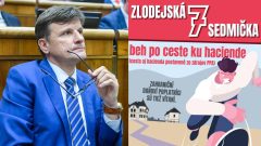 Na snímke politik SaS Alojz Hlina a jeho zlodejská sedmička.