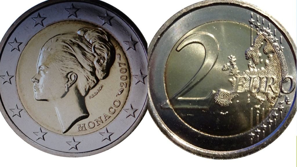 dvojeurová minca Monako 2007 - Grace Kelly