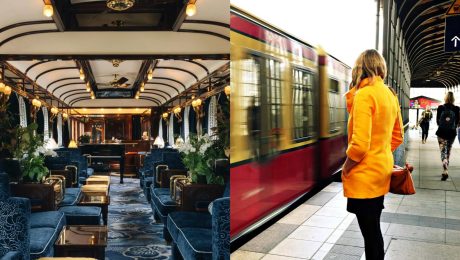 na snimke je vlak, cestujuci