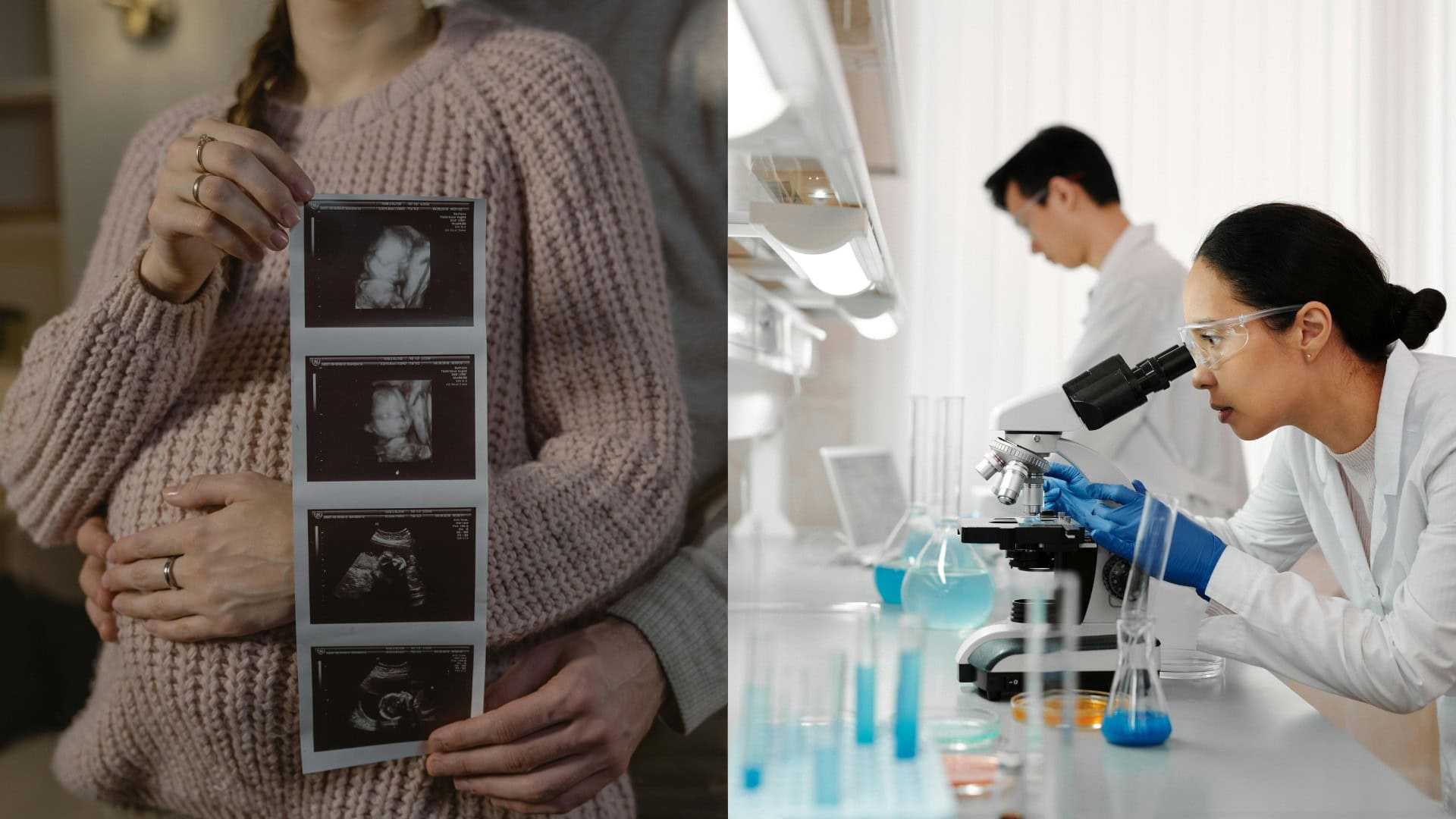 na snimke je babatko, vedci, embryo