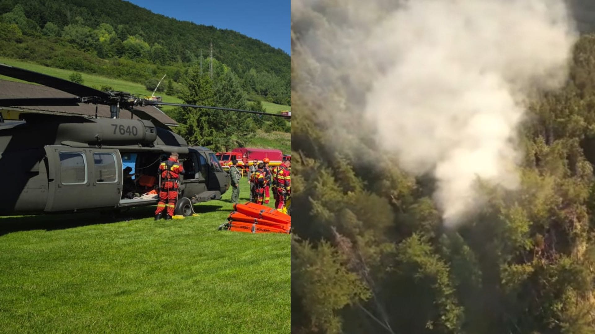 lesná požiar, Black hawk