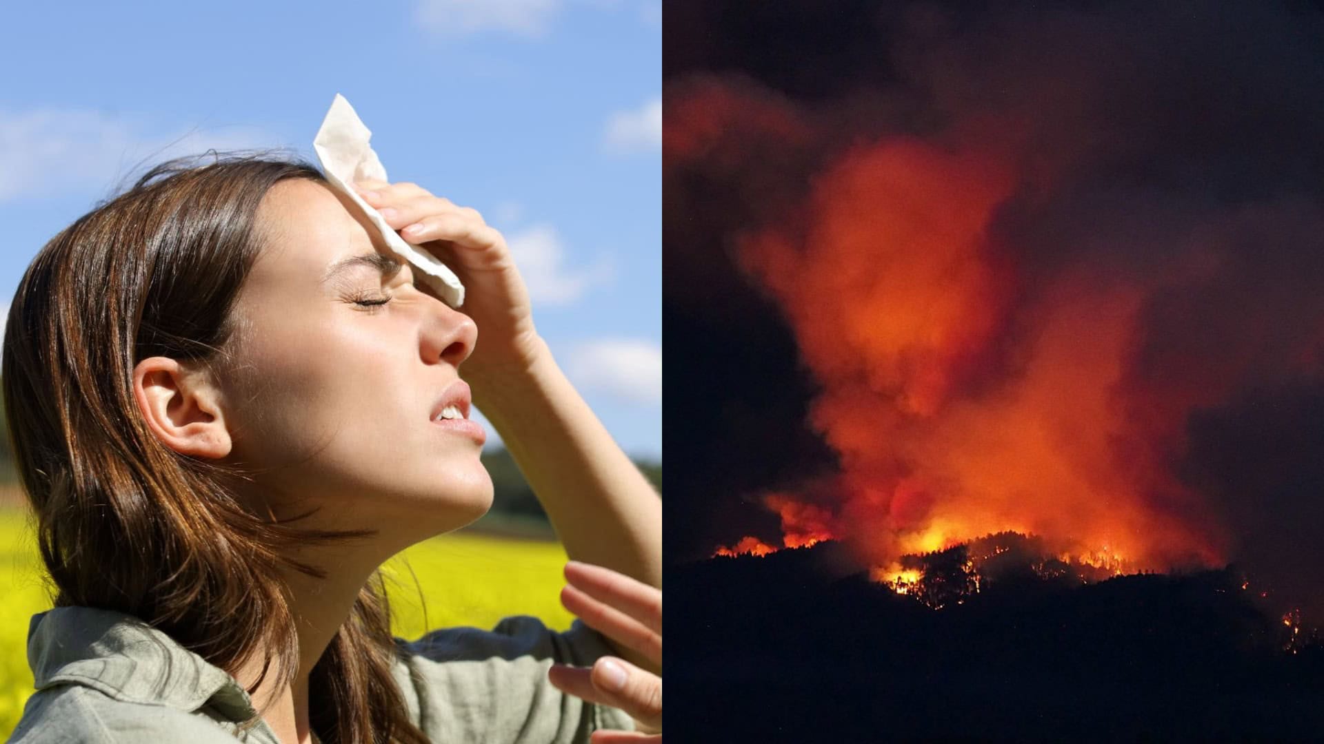 horúčavy, požiare