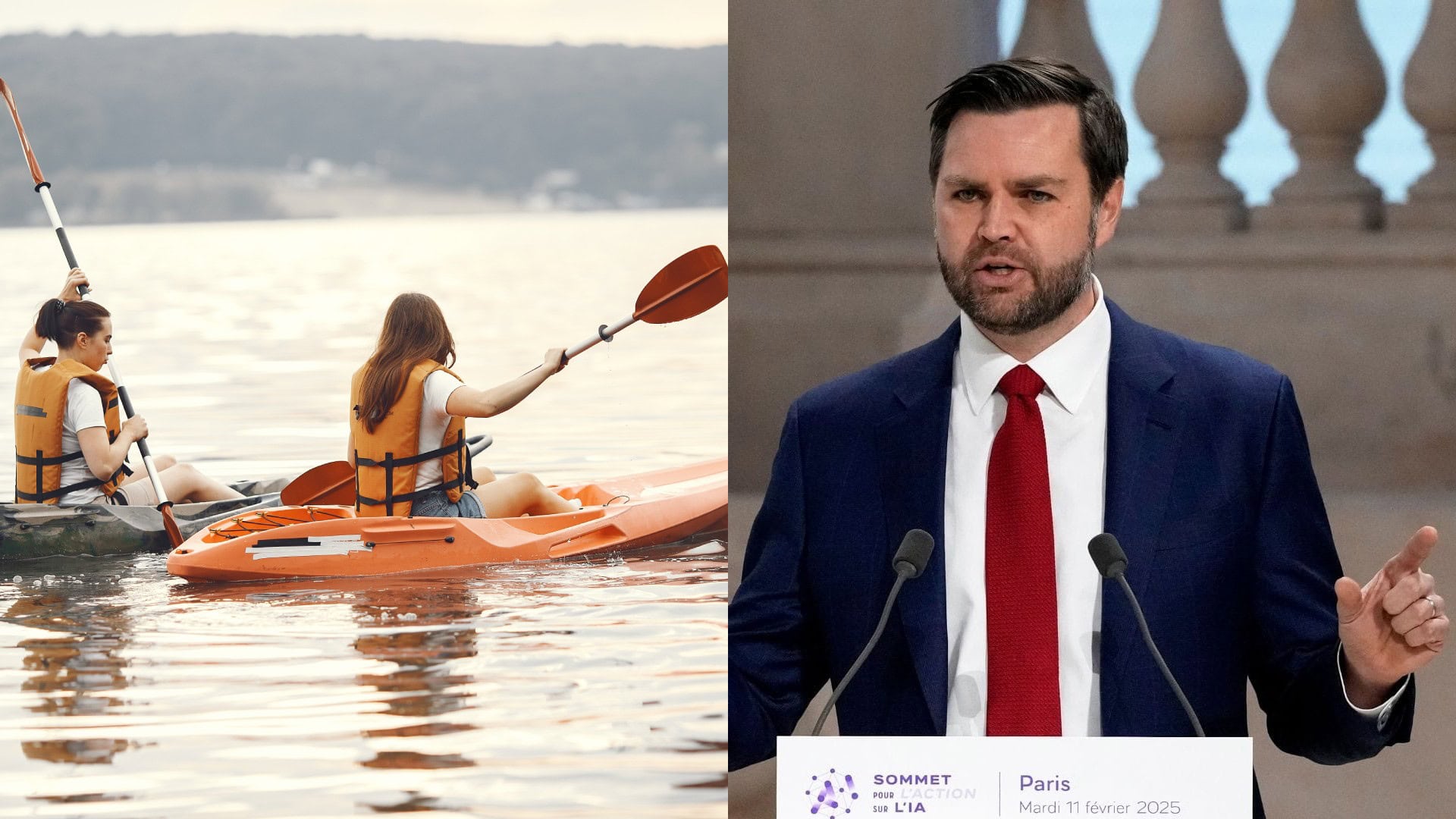 kajakovanie, J.D. Vance