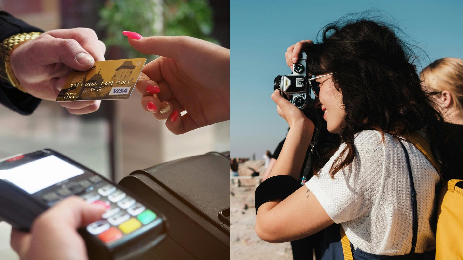 na snimke je platobny terminal, cestovatel