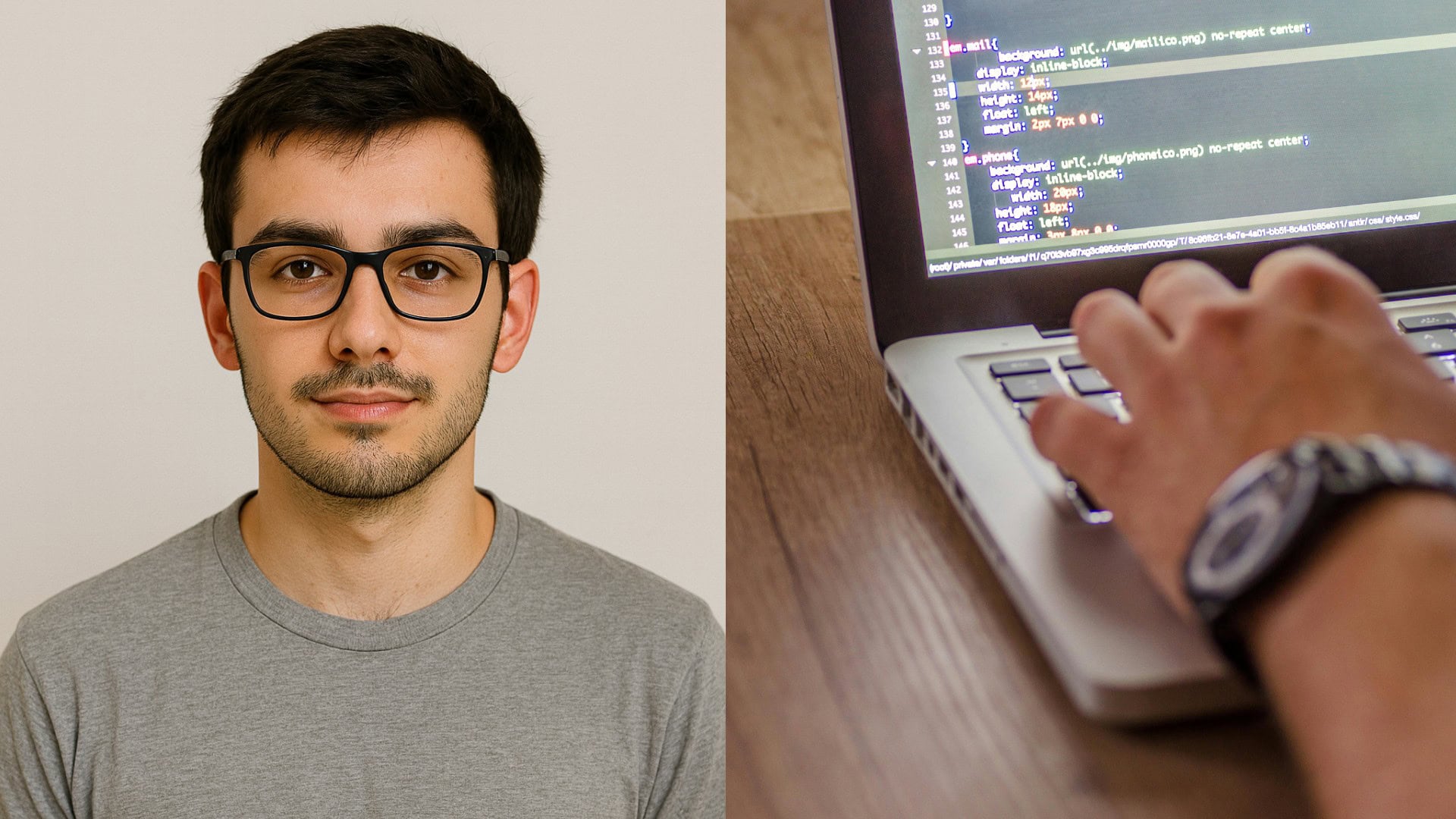 na snimke je samuel, student informatiky