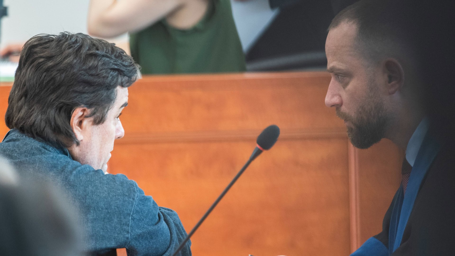 Na snímke vľavo Marian Kočner a jeho obhajca Marek Para.