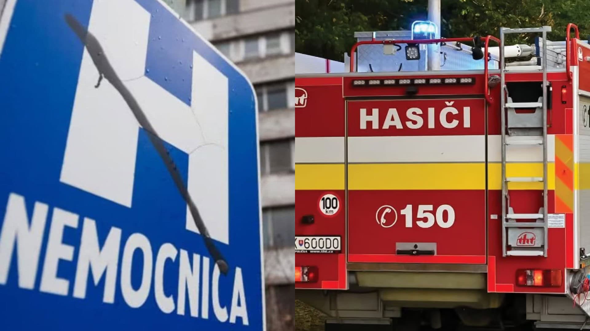 nemocnica, hasiči