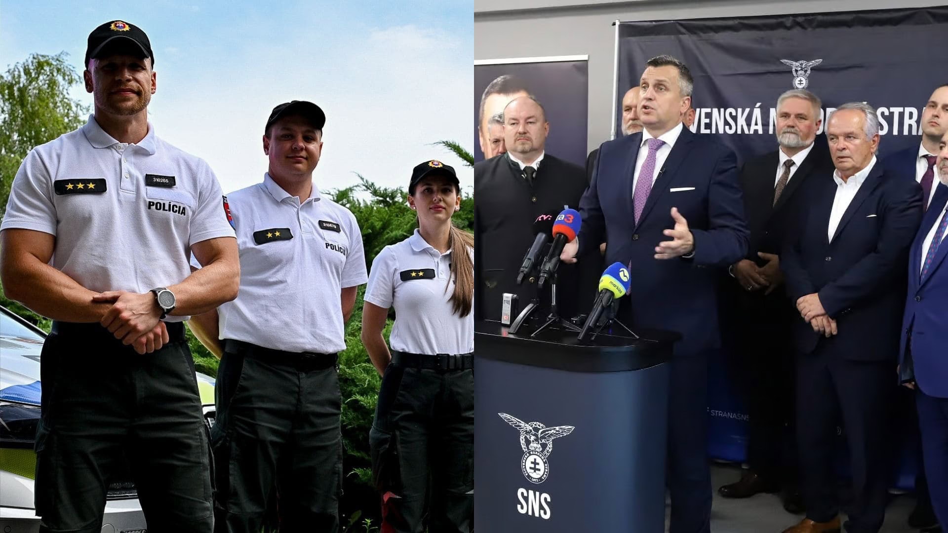 policajti, sns