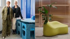 nábytok z odpadového materiálu