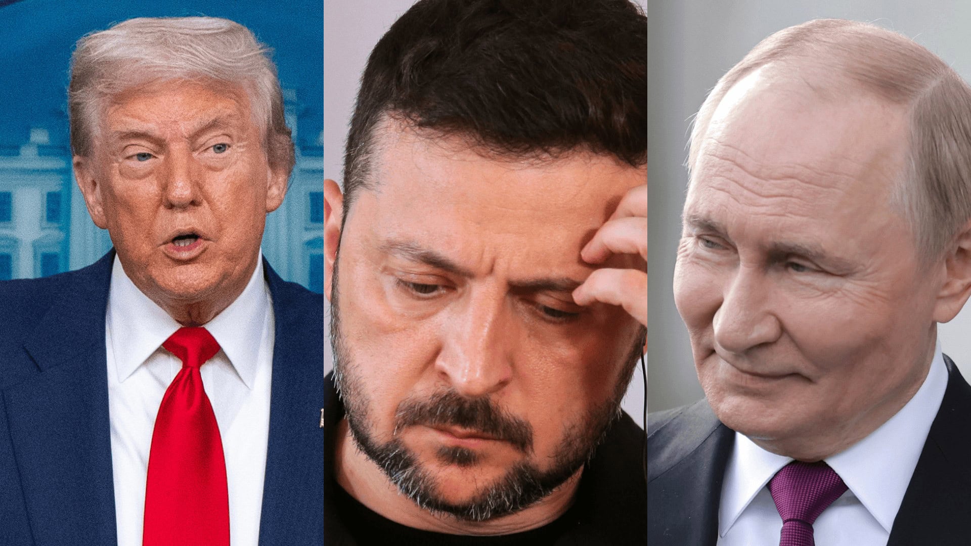 Zelenskyj, Trump, Putin