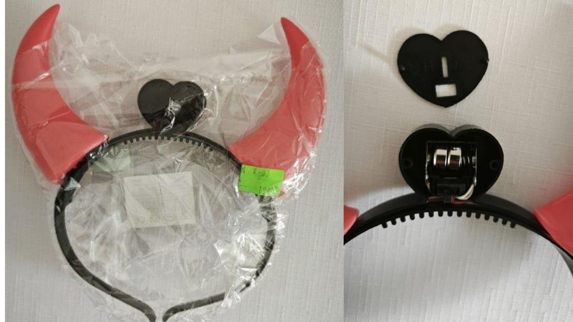 Detská hračka – čelenka „čertovské rohy“