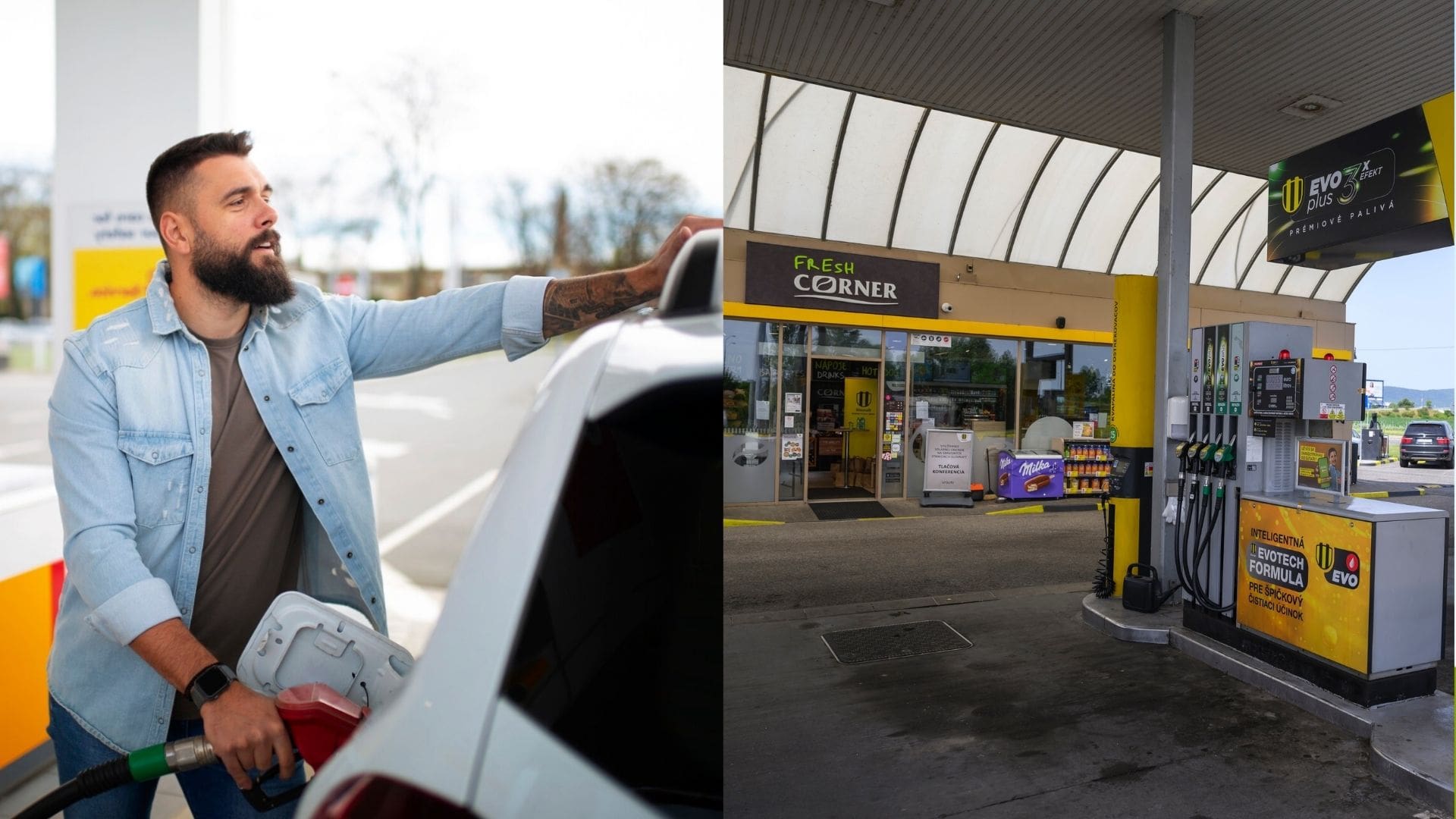 tankovanie Slováci, benzín, nafta, čerpacia stanica, pumpa
