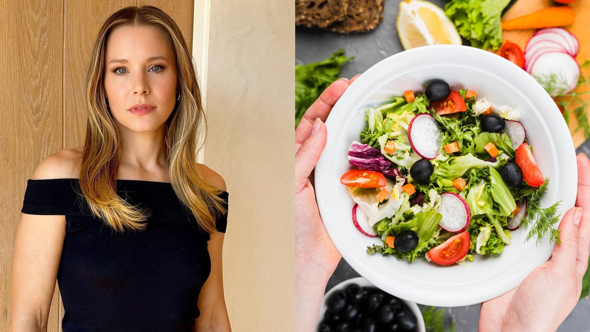 Kristen Bell, zeleninový šalát