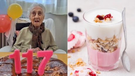 Maria Branyas Morea a jogurt s ovsenými vločkami