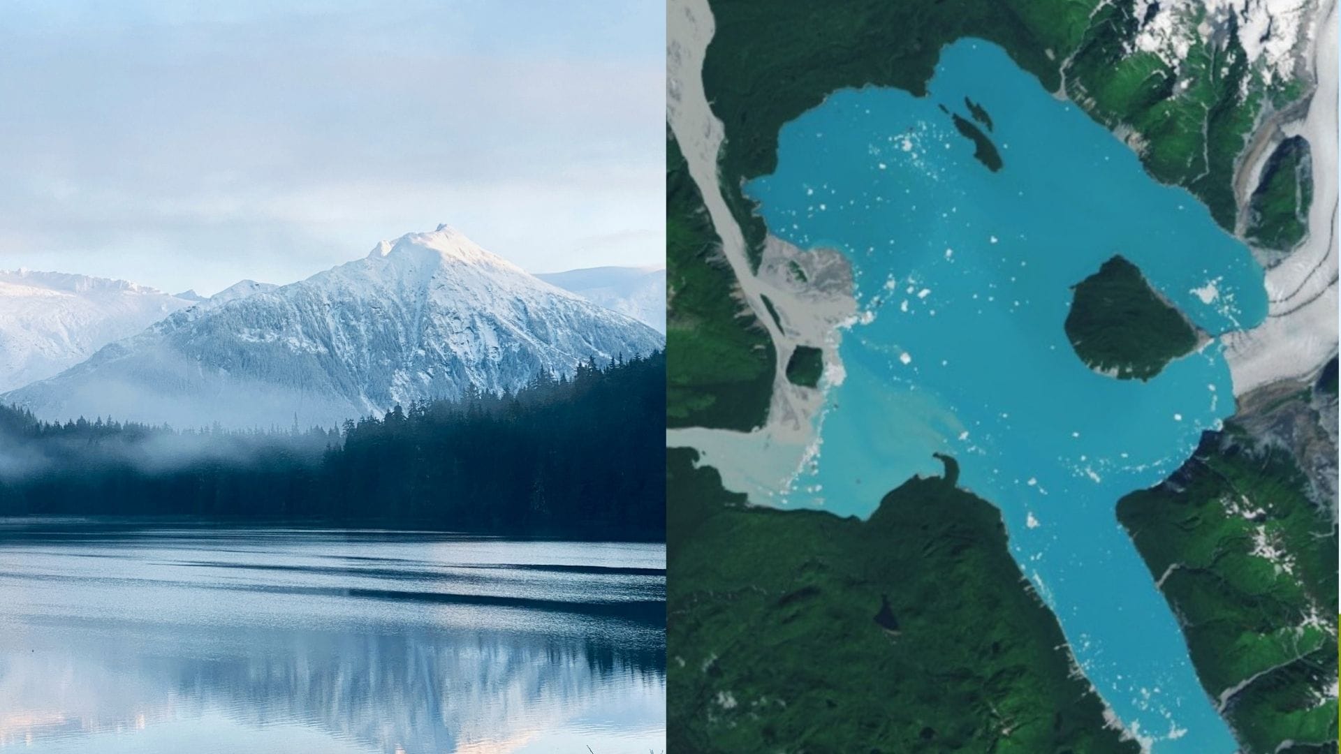 nový ostrov na Aljaške