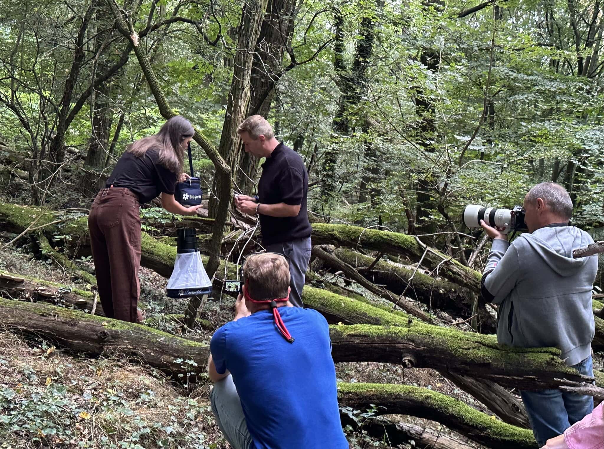 Odchyt  komárov  - zábery z natáčania 