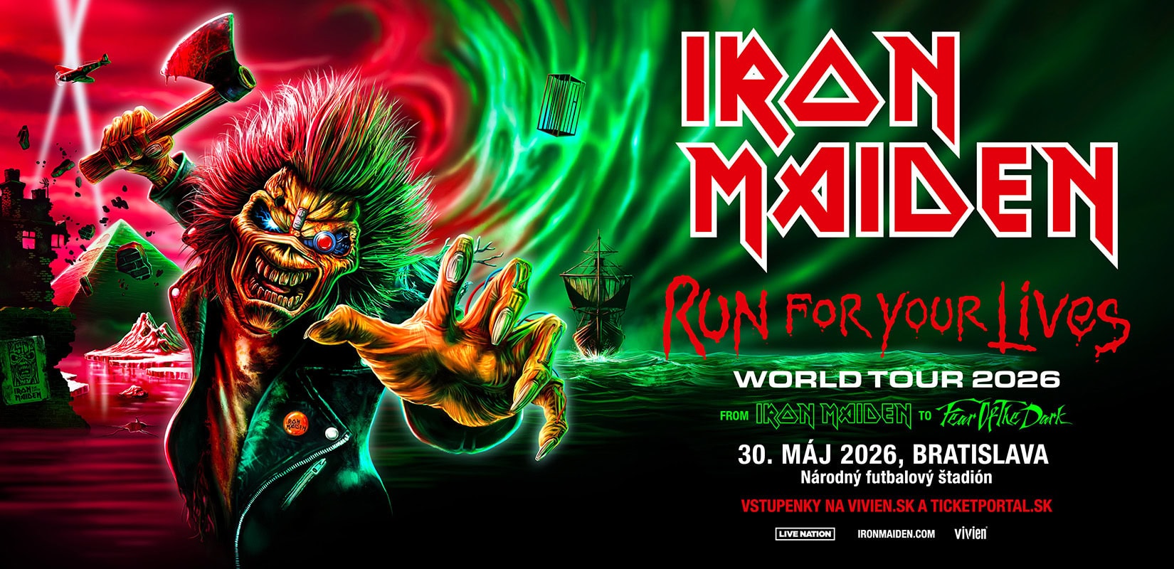 na snimke je iron maiden tour run for your life