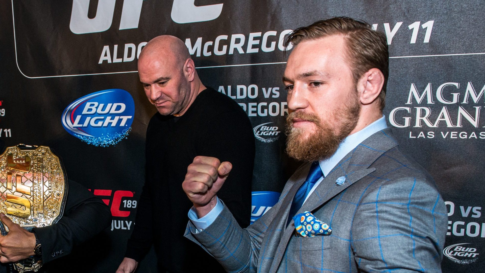 José_Aldo_vs._Conor_McGregor,_UFC_189_World_Tour_London