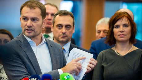 Na snímke Igor Matovič a Veronika Remišová v roku 2019.