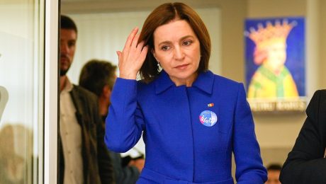 Na snímke moldavská prezidentka Maia Sanduová
