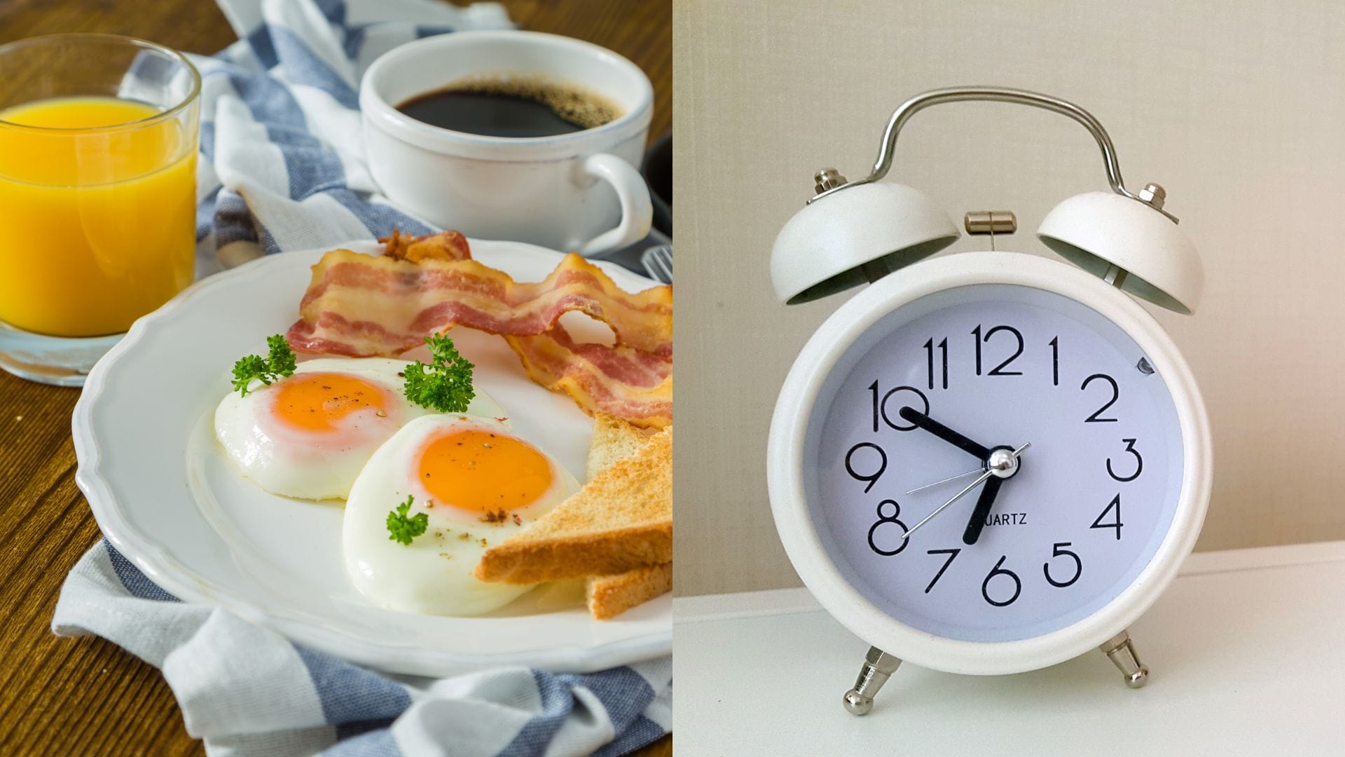 raňajky a hodiny